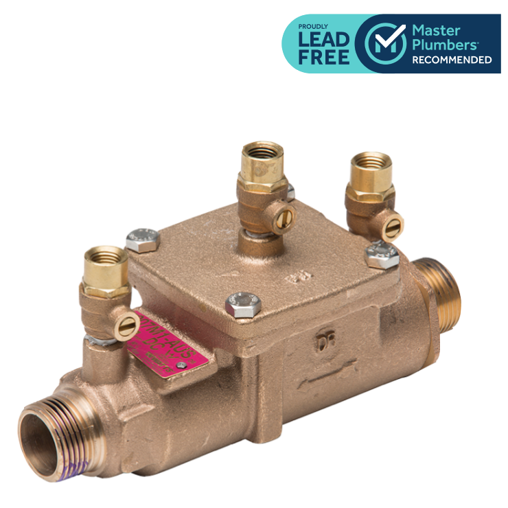 007 Brass with 2 Ball Valves and Inline Strainer - standard & lead free