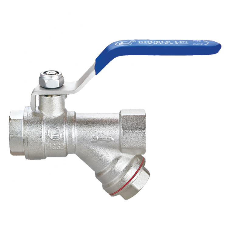 Double Lin Ball Valve  with Y Strainer