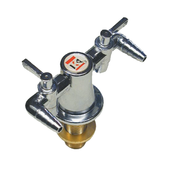 Turret Twin Outlet 180 Degree Left Right Valve