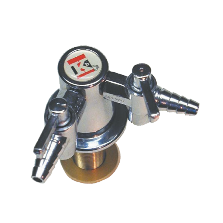 Turret Twin Outlet 90 Degree Straight Valve