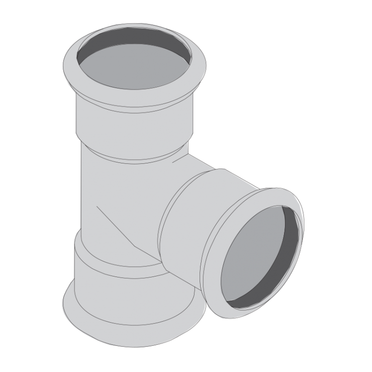 Hydropress Tee Equal Socket Ends & Branch