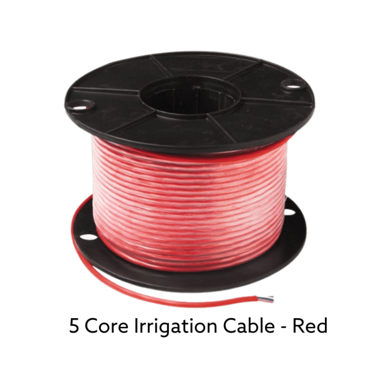 5 Core Irrigation Cable - Red