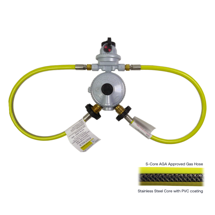 Adjustable 9kg Automatic Changeover Regulator Kit