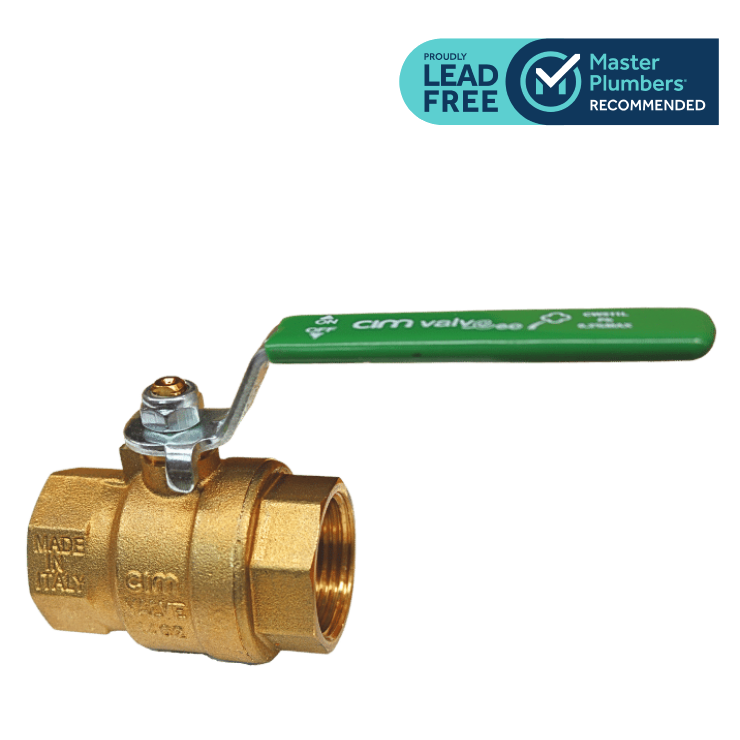 Cimberio Lead Free Ball Valve f/f Long Handle