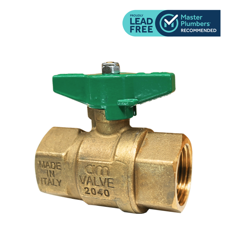 Cimberio Lead Free Ball Valve f/f Short Handle