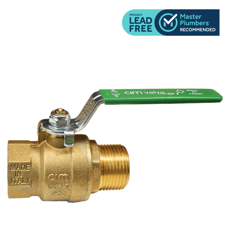 Cimberio Lead Free Ball Valve m/f Long Handle