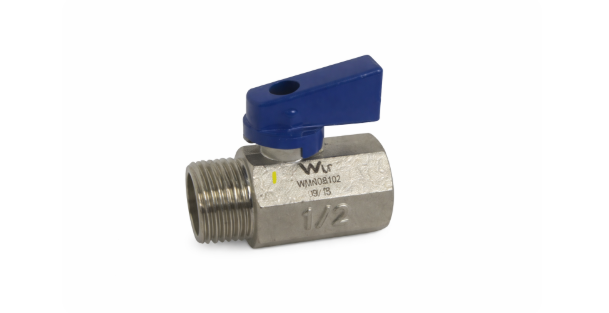 Mini Ball Valve 15mm FM Nickel Plated LF Image
