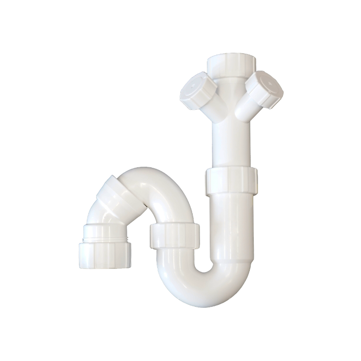 SP Tele Double Dishwasher Trap